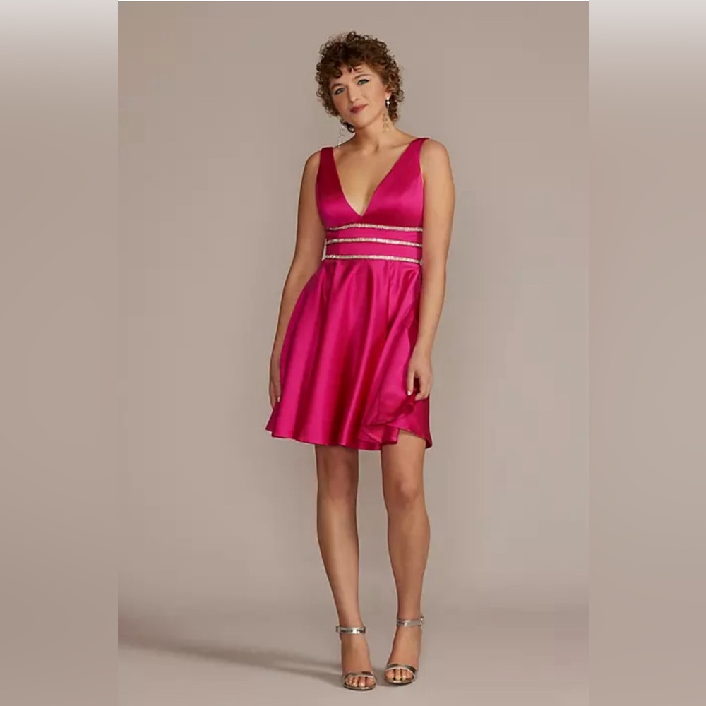 Jules and Cleo Hot Pink Homecoming Dress